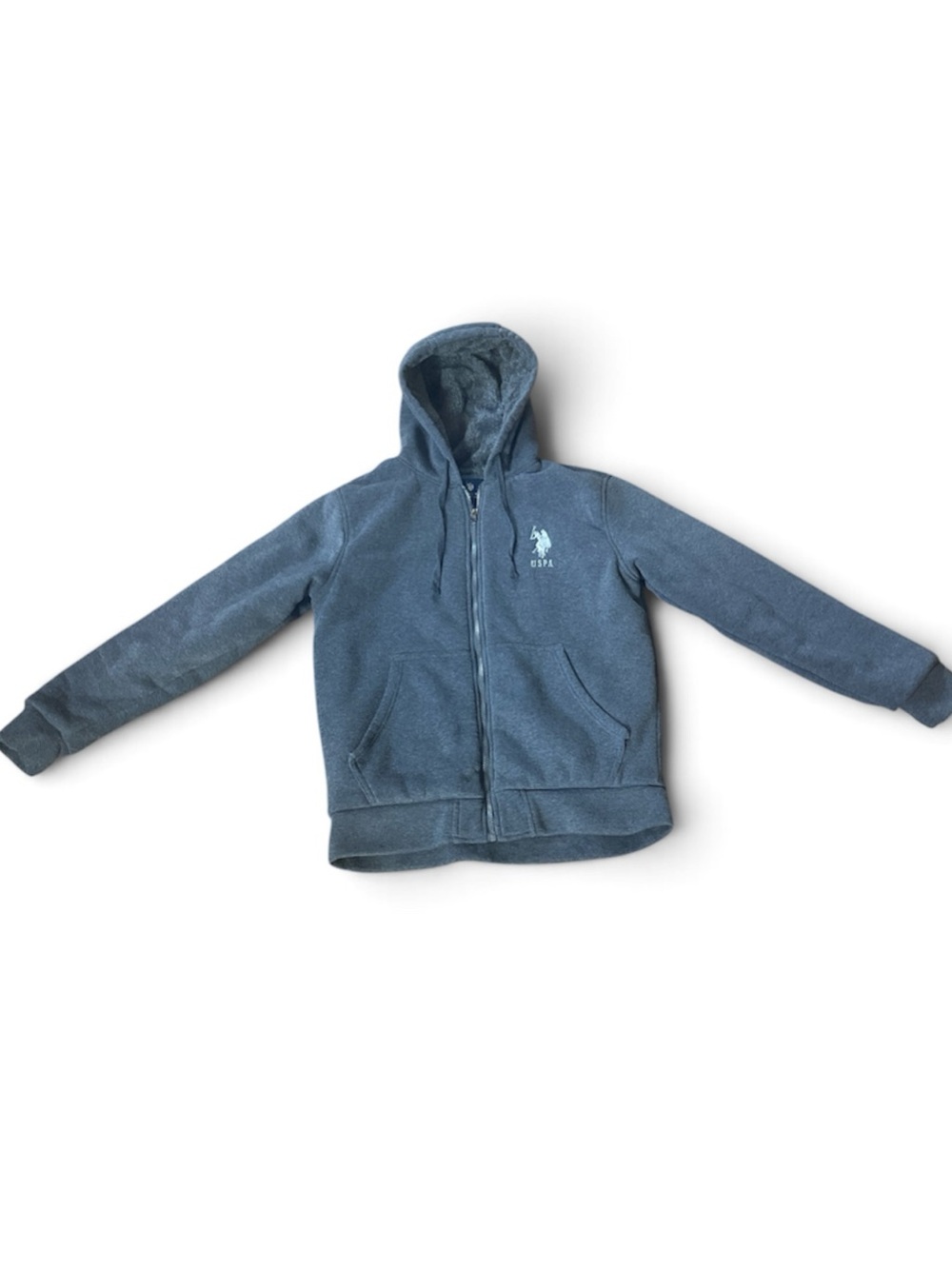 U.S. Polo Assn. Men's Grey Hoodie Coat